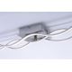 Leuchten Direkt 15166-55 - LED Hanglamp voor Oppervlak Montage WAWE LED/28W/230V mat chroom