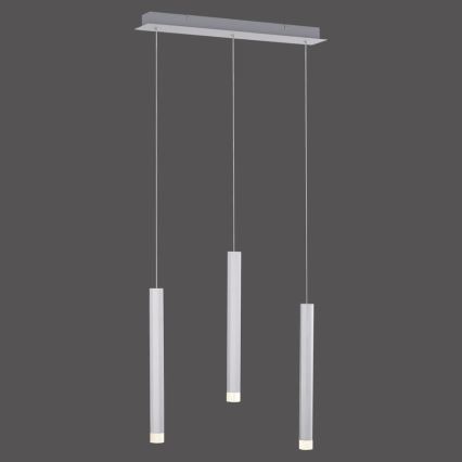 Leuchten Direkt 15203-95 - LED Hanglamp aan een koord BRUNO 3xLED/4,8W/230V wit