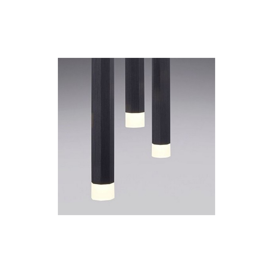 Leuchten Direkt 15205-18 - LED Hanglamp aan een koord BRUNO 5xLED/4,8W/230V zwart