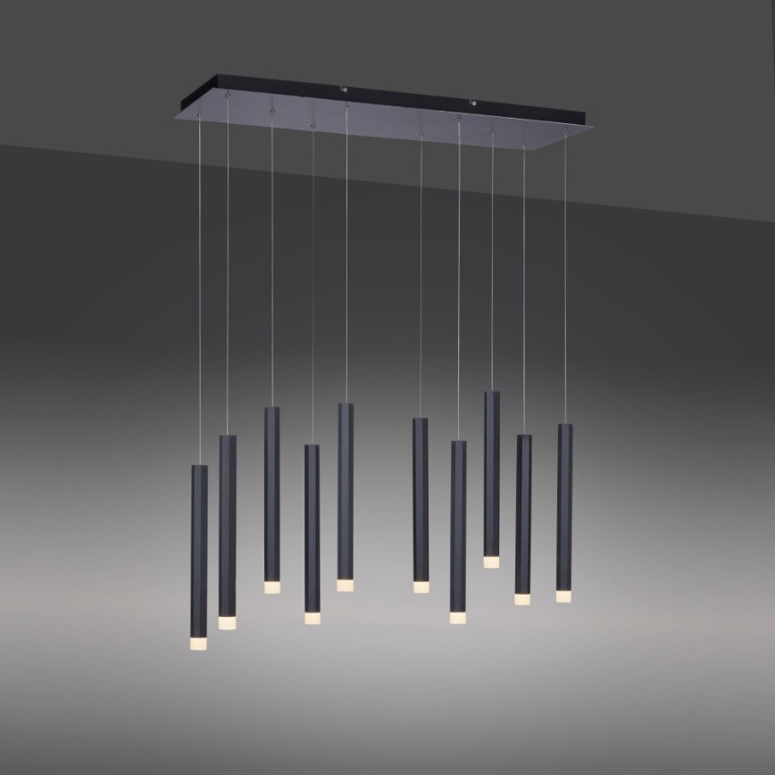 Leuchten Direkt 15206-18 - LED Hanglamp aan een koord 10xLED/4,8W/230V zwart