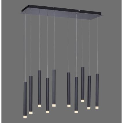 Leuchten Direkt 15206-18 - LED Hanglamp aan een koord 10xLED/4,8W/230V zwart