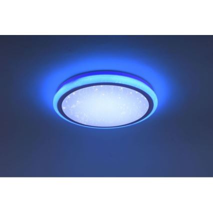 Leuchten Direkt 15220-16 - Dimbare LED RGB Plafond Lamp LUISA LED/28W/230V + afstandsbediening