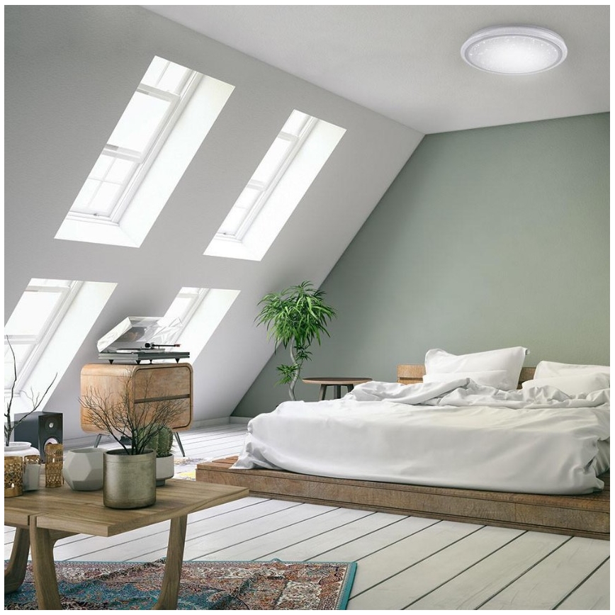 Leuchten Direkt 15230-16 - Dimbare LED RGB Plafond Lamp LUISA LED/42W/230V 3000-6400K + afstandsbediening