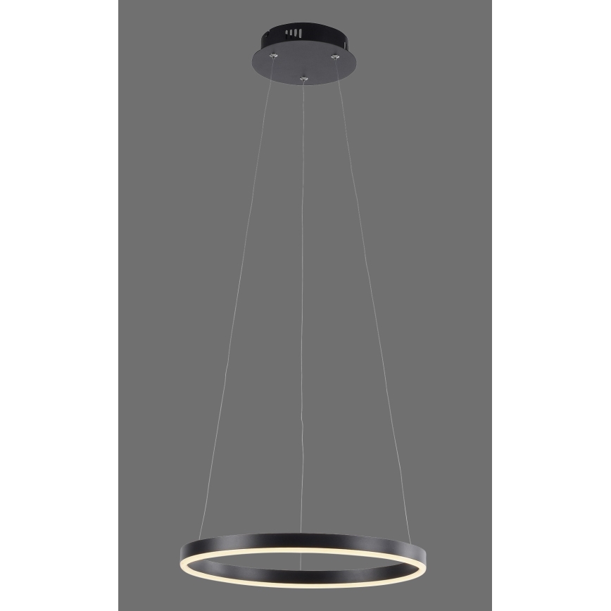 Leuchten Direkt 15393-13 - LED dimbare hanglamp aan kabel RITUS LED/20W/230V zwart