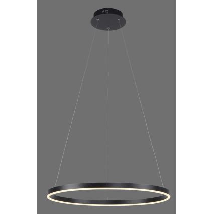 Leuchten Direkt 15394-13- Dimbare LED Hanglamp aan een koord RITUS LED/30W/230V zwart