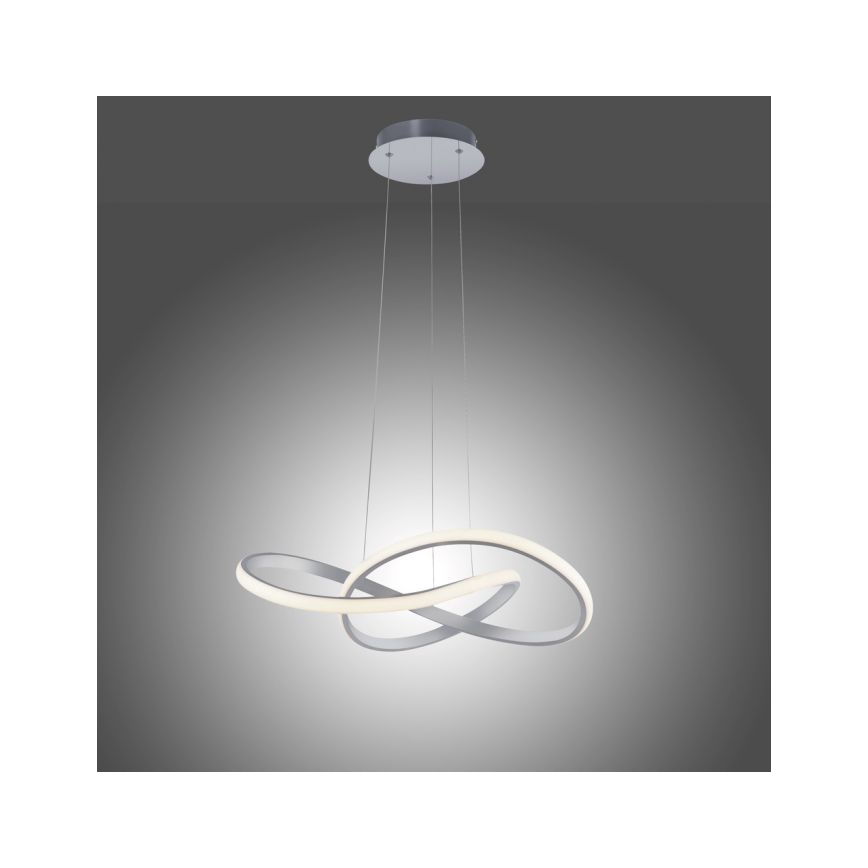 Leuchten Direkt 15402-95 - Dimbare LED Hanglamp aan een koord MARIA LED/25W/230V mat chroom
