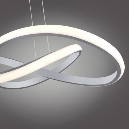 Leuchten Direkt 15402-95 - Dimbare LED Hanglamp aan een koord MARIA LED/25W/230V mat chroom