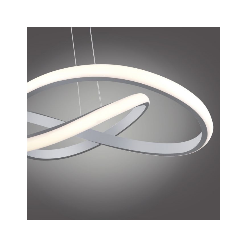 Leuchten Direkt 15402-95 - Dimbare LED Hanglamp aan een koord MARIA LED/25W/230V mat chroom