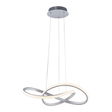 Leuchten Direkt 15402-95 - Dimbare LED Hanglamp aan een koord MARIA LED/25W/230V mat chroom