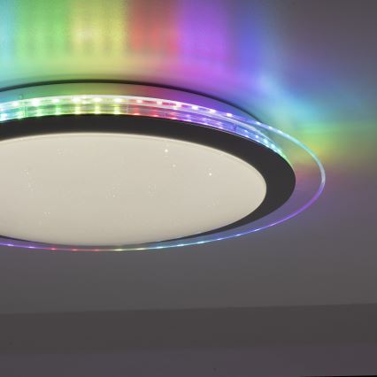Leuchten Direkt 15411-21 - LED RGB dimbare plafondlamp CYBA LED/26W/230V + afstandsbediening