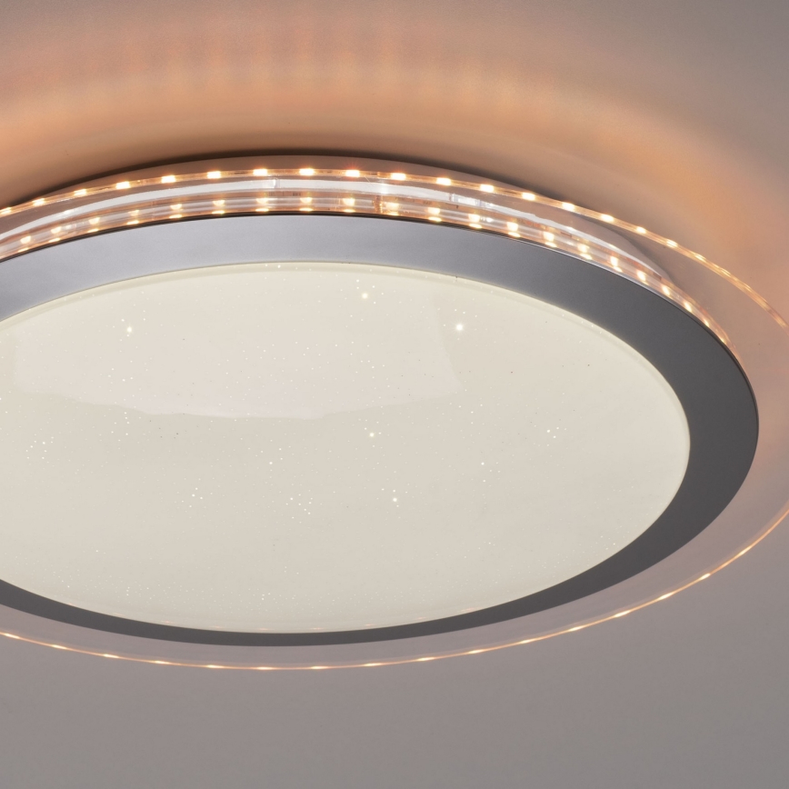 Leuchten Direkt 15411-21 - LED RGB dimbare plafondlamp CYBA LED/26W/230V + afstandsbediening