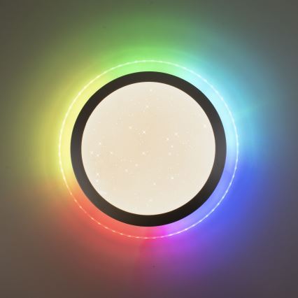 Leuchten Direkt 15411-21 - LED RGB dimbare plafondlamp CYBA LED/26W/230V + afstandsbediening