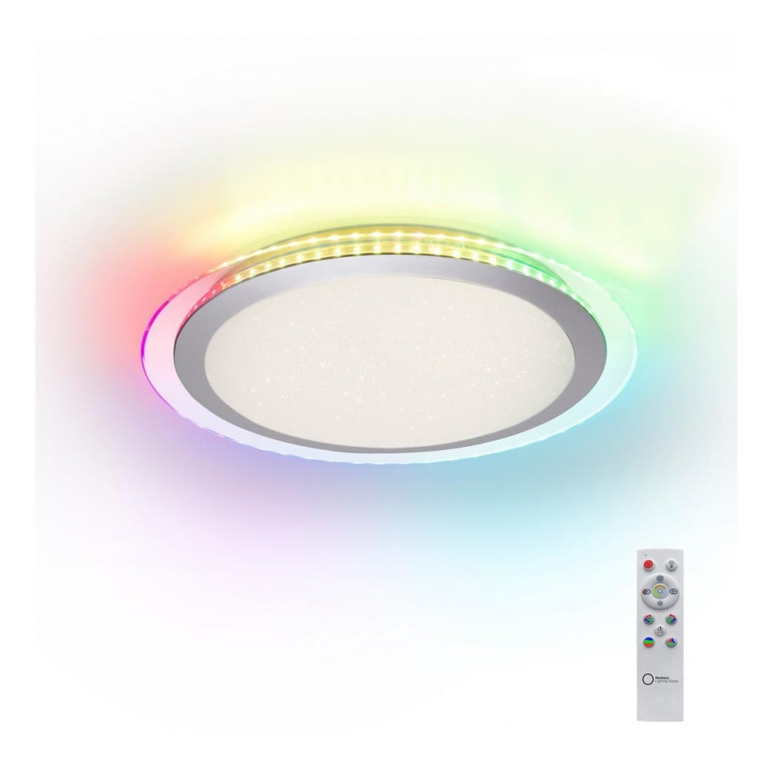Leuchten Direkt 15411-21 - LED RGB dimbare plafondlamp CYBA LED/26W/230V + afstandsbediening