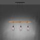 Leuchten Direkt 15526-79 - Hanglamp aan een koord SPRING 3xE27/40W/230V eucalyptus