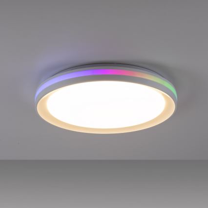 Leuchten Direkt 15544-16 - Dimbare LED RGB Plafond Lamp RIBBON 15W/230V