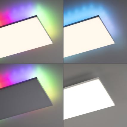 Leuchten Direkt 15562-16 - Dimbare LED RGB Plafond Lamp CONRAD LED/35W/230V + afstandsbediening