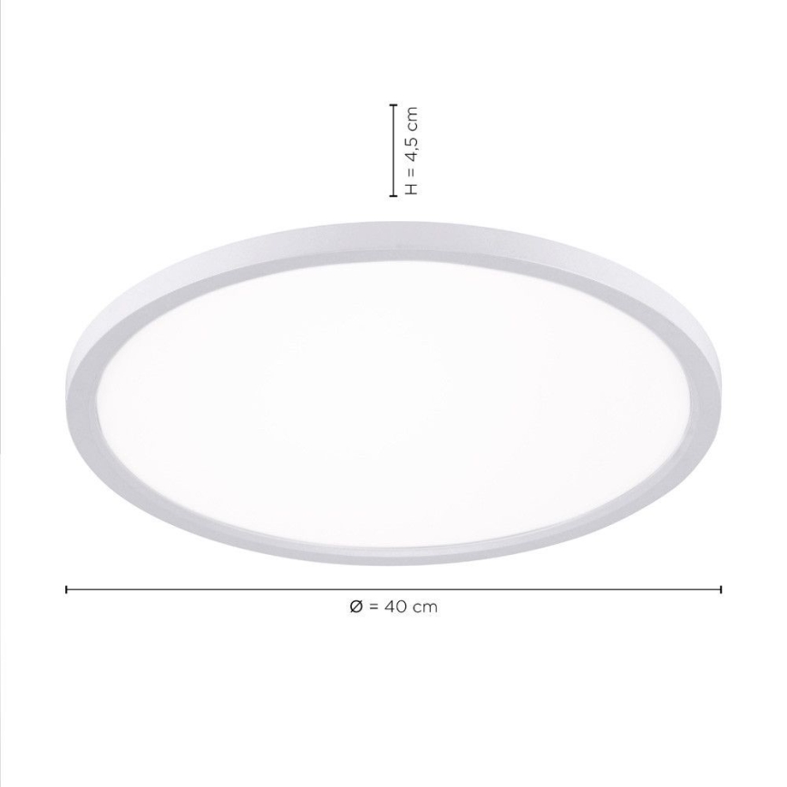 Leuchten Direkt 15571-16 - Dimbare LED Plafond Lamp FLAT LED/23,5W/230V 2700-5000K + afstandsbediening