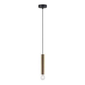 Leuchten Direkt 15617-60 - Hanglamp aan een koord BRUNA 1xE27/60W/230V messing