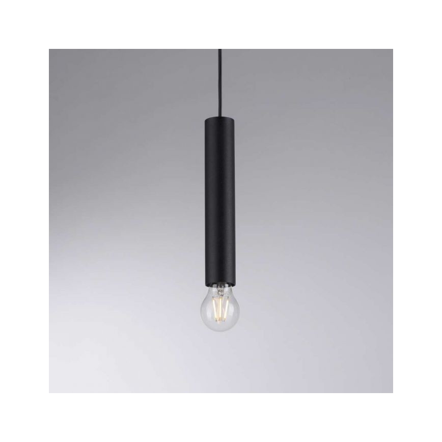 Leuchten Direkt 15618-18 - Hanglamp aan een koord BRUNA 3xE27/60W/230V zwart