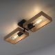 Leuchten Direkt 15657-18 - Bevestigde hanglamp FRANKY 2xE27/60W/230V acacia