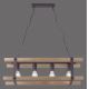 Leuchten Direkt 15684-79 - Hanglamp aan een ketting EDITH 4xE27/60W/230V grenen