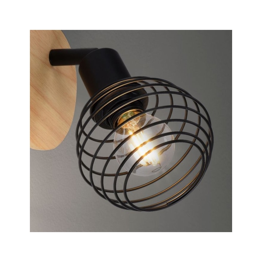 Leuchten Direkt 15921-79 - Wandspot EUGEN 1xE14/40W/230V eiken