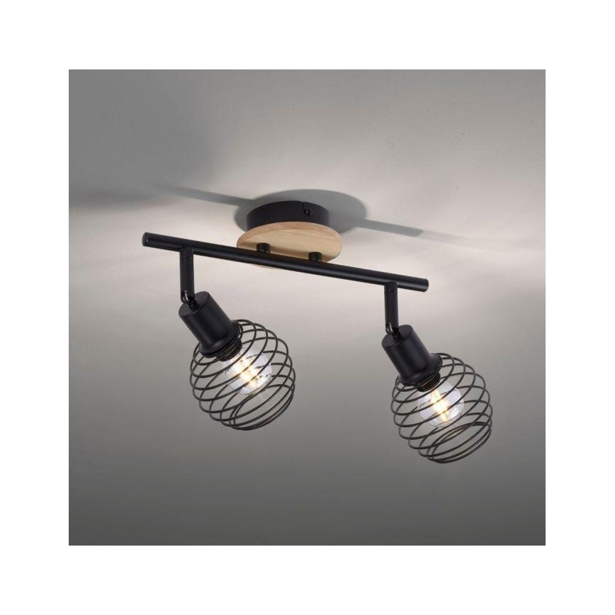 Leuchten Direkt 15922-79 - Spot EUGEN 2xE14/40W/230V eiken