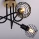Leuchten Direkt 15923-79 - Bevestigde hanglamp EUGEN 3xE14/40W/230V eiken