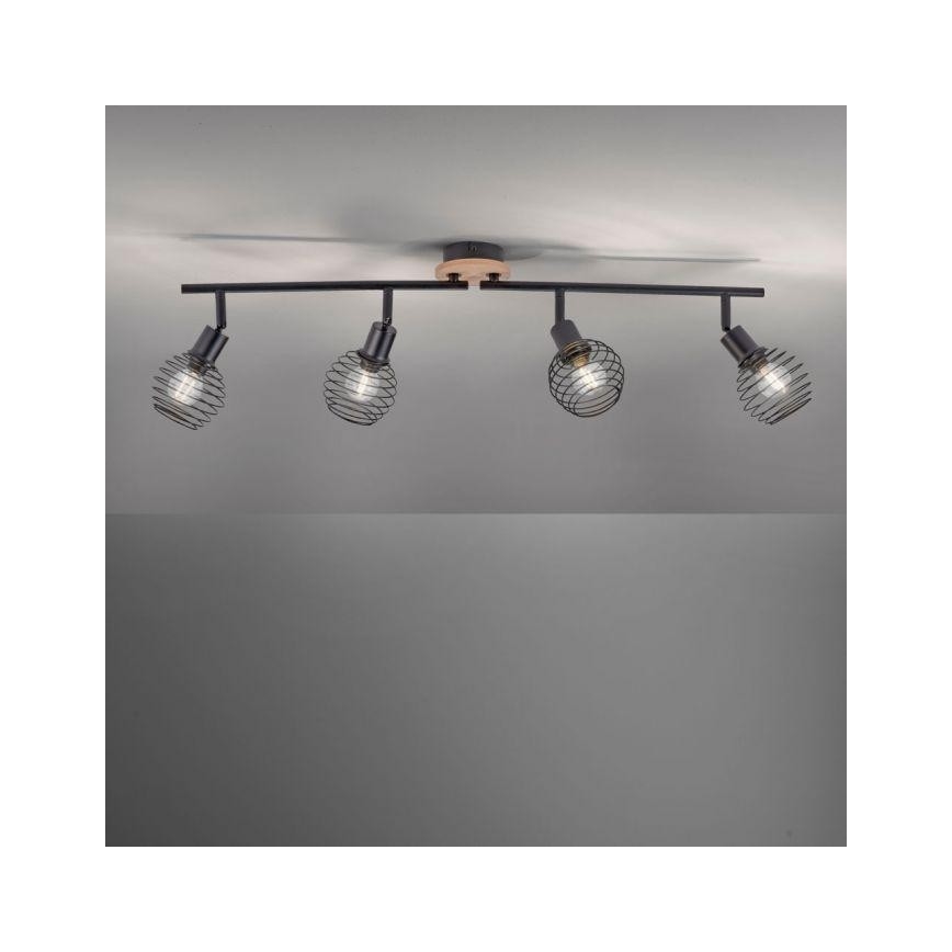 Leuchten Direkt 15924-79 - Spot EUGEN 4xE14/40W/230V eiken