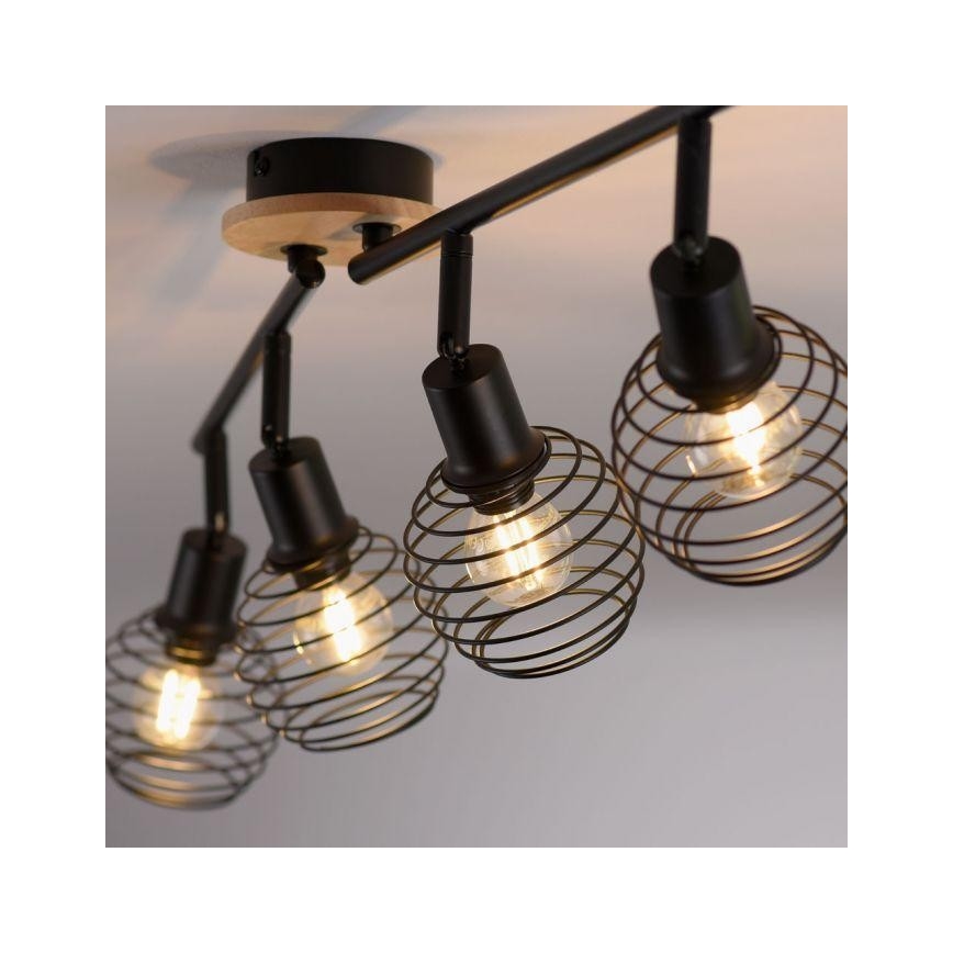 Leuchten Direkt 15924-79 - Spot EUGEN 4xE14/40W/230V eiken