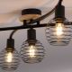 Leuchten Direkt 15925-79 - Bevestigde hanglamp EUGEN 5xE14/40W/230V eiken