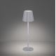 Leuchten Direkt 19250-16 - LED Buiten dimbare oplaadbare tafellamp EURIA LED/3W/5V IP54 wit