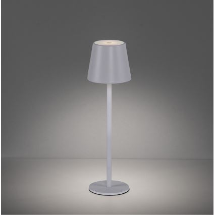 Leuchten Direkt 19250-16 - LED Buiten dimbare oplaadbare tafellamp EURIA LED/3W/5V 2600 mAh IP54 wit