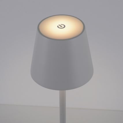 Leuchten Direkt 19250-16 - LED Buiten dimbare oplaadbare tafellamp EURIA LED/3W/5V 2600 mAh IP54 wit