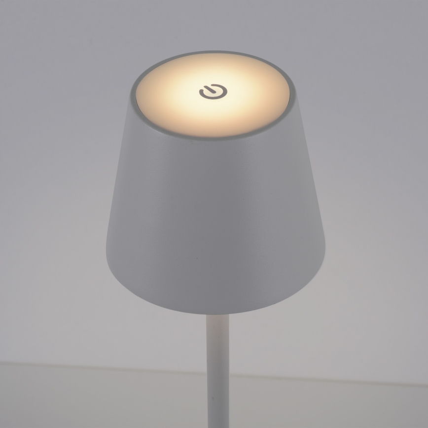 Leuchten Direkt 19250-16 - LED Buiten dimbare oplaadbare tafellamp EURIA LED/3W/5V 2600 mAh IP54 wit