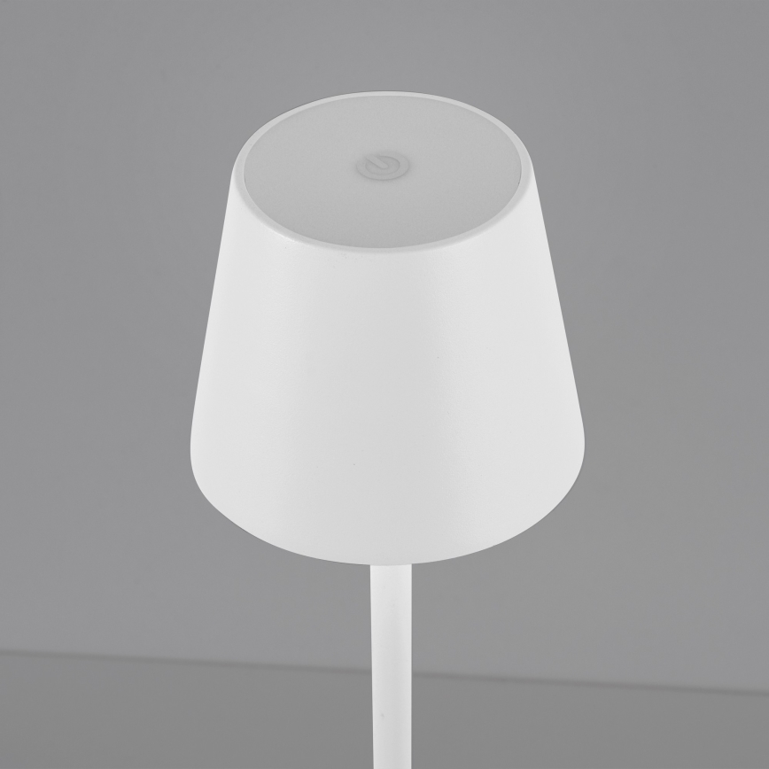 Leuchten Direkt 19250-16 - LED Buiten dimbare oplaadbare tafellamp EURIA LED/3W/5V 2600 mAh IP54 wit