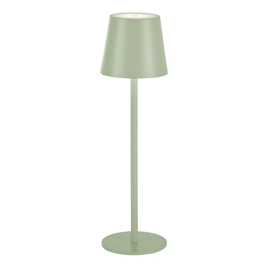 Leuchten Direkt 19250-43 - LED Buiten dimbare oplaadbare tafellamp EURIA LED/3W/5V IP54 groen