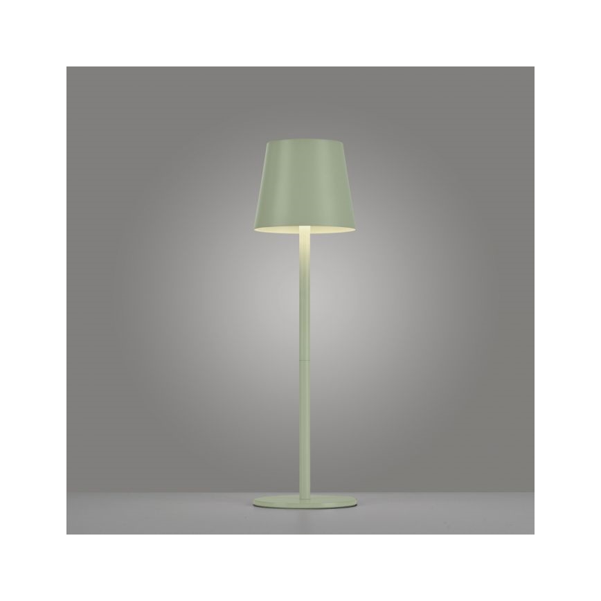 Leuchten Direkt 19250-43 - LED Buiten dimbare oplaadbare tafellamp EURIA LED/3W/5V IP54 groen