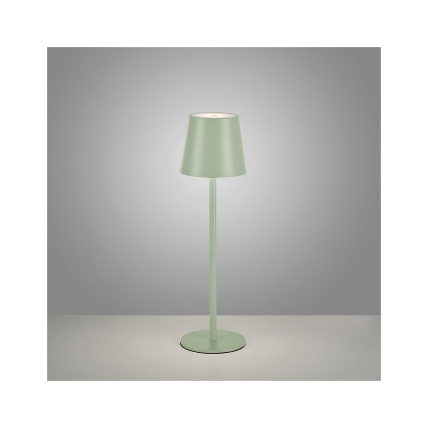 Leuchten Direkt 19250-43 - LED Buiten dimbare oplaadbare tafellamp EURIA LED/3W/5V IP54 groen