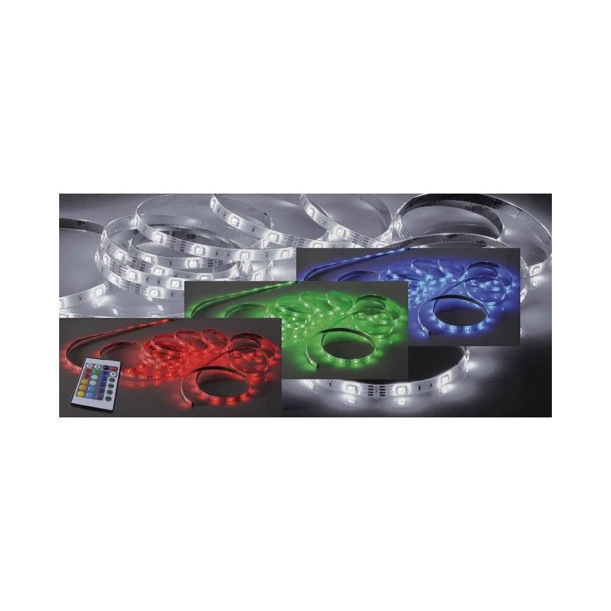 Leuchten Direkt 81219-70 - Dimbare LED RGB Strip TEANIA 10m LED/24W/12/230V + afstandsbediening