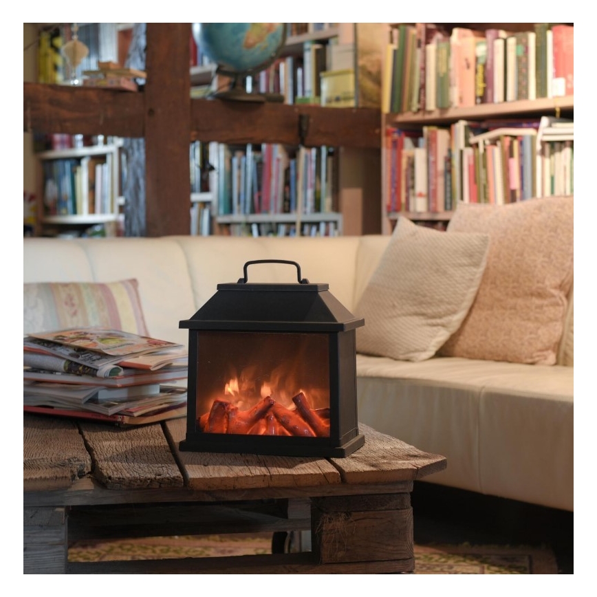 Leuchten Direkt 86221-18 - Decoratieve LED Lantaarn CHIMNEY LED/1W/3xAAA