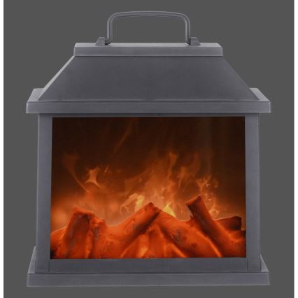 Leuchten Direkt 86221-18 - Decoratieve LED Lantaarn CHIMNEY LED/1W/3xAAA