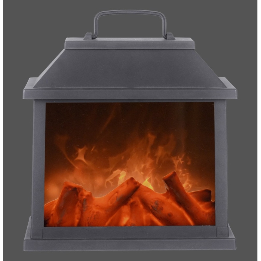 Leuchten Direkt 86221-18 - Decoratieve LED Lantaarn CHIMNEY LED/1W/3xAAA