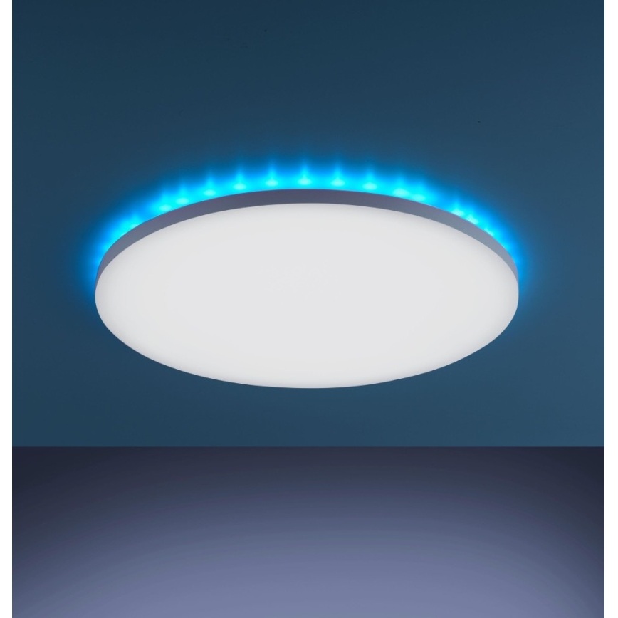 Leuchten Direkt 15602-16 - Dimbare LED RGBW Plafond Lamp GUSTAV LED/20,3W/230V + LED/1,8 2700-5000K + afstandsbediening