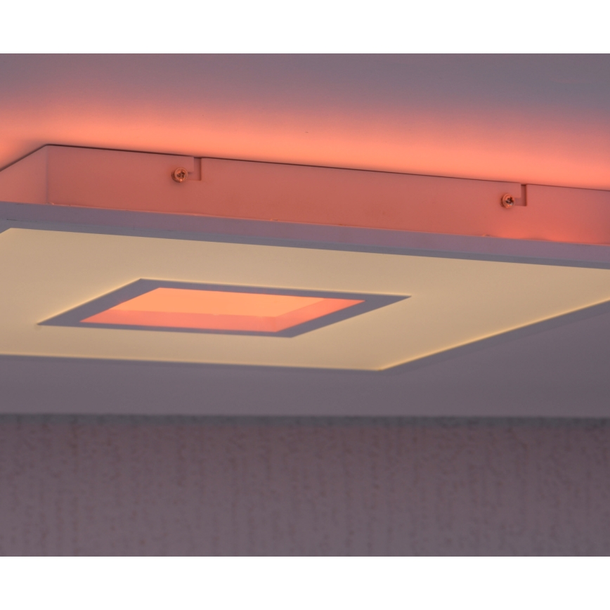 Leuchten Direkt 11645-16 - Dimbare LED RGB plafondlamp RECESS LED/22,5W/230V + LED/5W + afstandsbediening