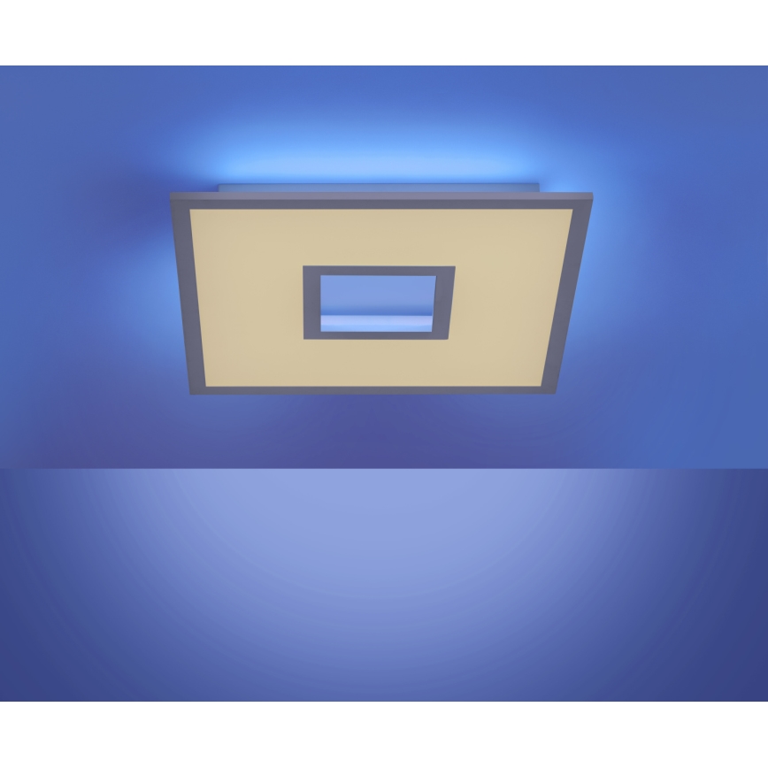 Leuchten Direkt 11645-16 - Dimbare LED RGB plafondlamp RECESS LED/22,5W/230V + LED/5W + afstandsbediening