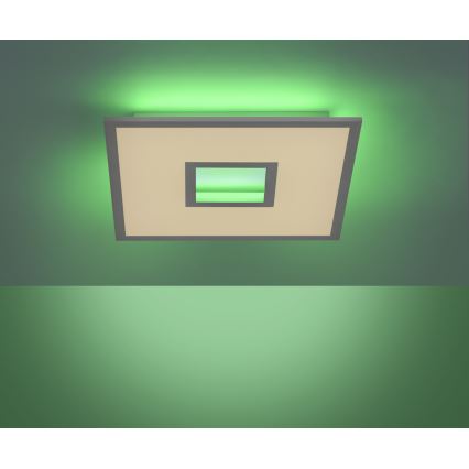 Leuchten Direkt 11645-16 - Dimbare LED RGB plafondlamp RECESS LED/22,5W/230V + LED/5W + afstandsbediening