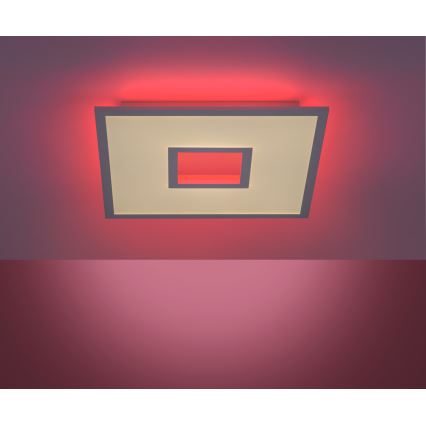 Leuchten Direkt 11645-16 - Dimbare LED RGB plafondlamp RECESS LED/22,5W/230V + LED/5W + afstandsbediening