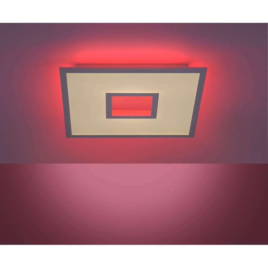 Leuchten Direkt 11645-16 - Dimbare LED RGB plafondlamp RECESS LED/22,5W/230V + LED/5W + afstandsbediening