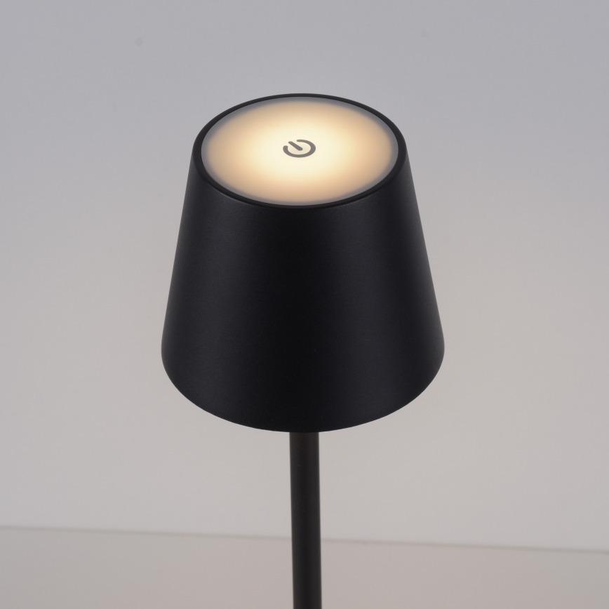 Leuchten Direkt 19250-18 - LED Buiten dimbare oplaadbare tafellamp EURIA LED/3W/5V 2600 mAh IP54 zwart